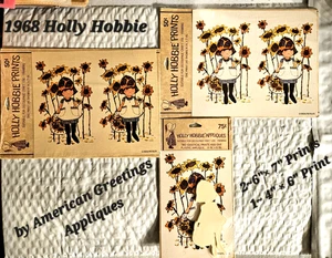 Holly Hobbie Appliques for Decoupage, Crafts, Framing by American Greetings 1968 - Picture 1 of 1