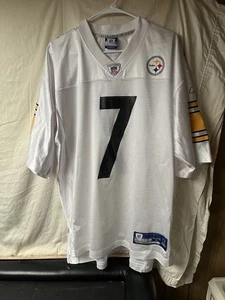 Vintage Reebok Ben Roethlisberger #7 Pittsburgh Steelers NFL Trikot L - Bild 1 von 6