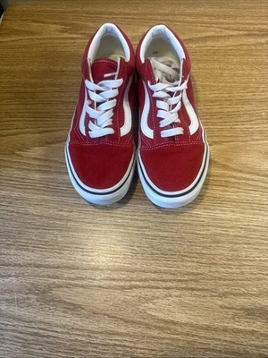 Vans Red Tennis Shoes Women's size 6 - Image 1 of 4