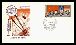 DR WHO 1975 RUSSIA SPACE APOLLO SOYUZ TEST CACHET M37644 - Imagen 1 de 2