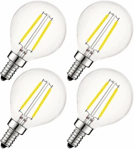 4x Luxrite LED G16.5 Globe Bulb 4W (40W Equivalent) Bright White 400lm E12 Base - Picture 1 of 7