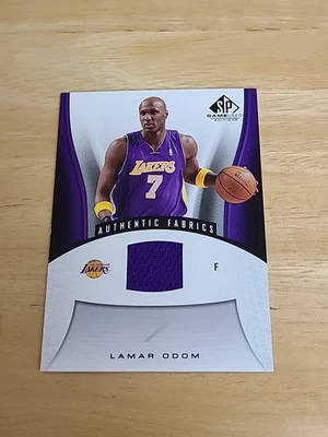 2006-07 SP Game Used Edition Authentic Fabrics Lamar Odom #144 GU Relic $$$ - Image 1 of 2