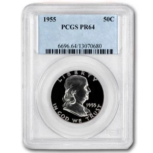 1955 Franklin Half Dollar PR-64 PCGS - Image 1 of 3