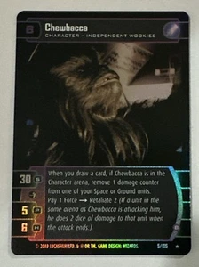 STAR WARS TCG WOTC ROGUES & SCOUNDRELS CHEWBACCA 5/105 FOIL NM/M - Picture 1 of 2