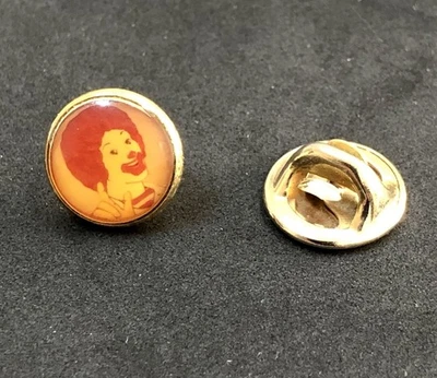 McDonald’s Vintage Pinback Enamel Crew Pin Ronald Head Circle - Image 1 of 4