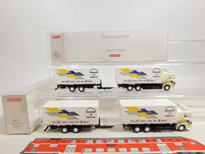 Cy799-0,5# 2x Wiking H0 1:87 598 01 37 Swap Body Trailer Truck MAN Mint+Box - Picture 1 of 5