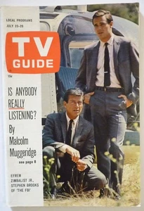 Central Virginia TV Guide July 23 1966 FBI Zimbalist Stephen Brooks MUNSTERS - Picture 1 of 3