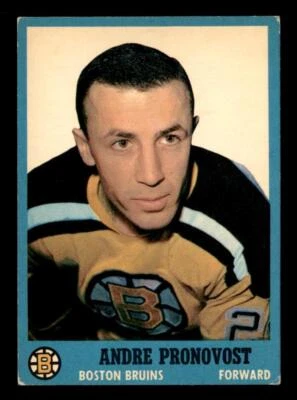 1962 Topps #19 Andre Pronovost - EX - Image 1 of 2