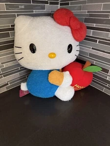 Hello Kitty Sanrio License 2012 Holding Apple Plush Fluff 15” Toy Japan - Picture 1 of 15