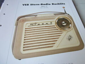Radio Archiv N 01 Schaltplan VEB Stern Radio Rochlitz Stern 2, 1960