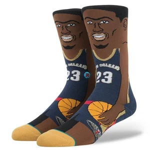 STANCE SOCKS NBA NEW ORLEANS PELICANS ANTHONY DAVIS BROW M545C16ANT NVY | Large - Picture 1 of 3