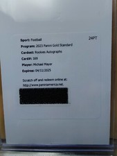 2023 Panini Gold Standard Michael Mayer Rookie Autographs Redemption