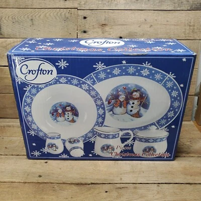 CROFTON 7 PIECE DINNER CHRISTMAS COLLECTION NIB TP07163 - Image 1 of 3