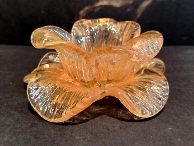 FLOWER LAMPSHADE, HANDMADE MURANO GLASS Ø110 MM, FOR CHANDELIERS OR SCONCES - Image 1 of 4