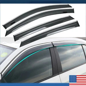 VISERAS PARA VENTANA HONDA ACCORD 2018-2021 10a generación con clip cromado ajuste protector contra la lluvia - Imagen 1 de 12