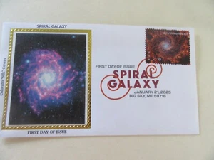 Spiral Galaxy 2025 $10.10 Priority Mail Fdc Sc#5954 DCP COLOR CANCEL Colorano #2 - Picture 1 of 3