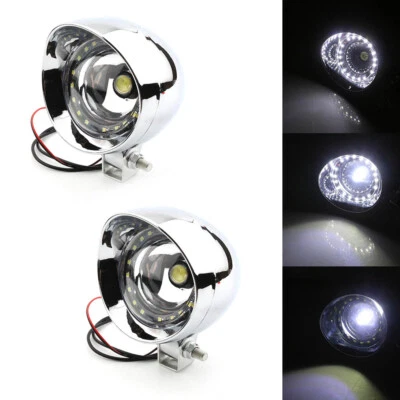 Par de luces de paso de conducción de motocicleta aptas para Kawasaki Vulcan 800 900 1500 1600 Foto 1 de 4