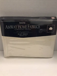 Amway Home Fabrics by Westpoint Stevens Twin Flat Sheet Made In The USA Vintage - Picture 1 of 3