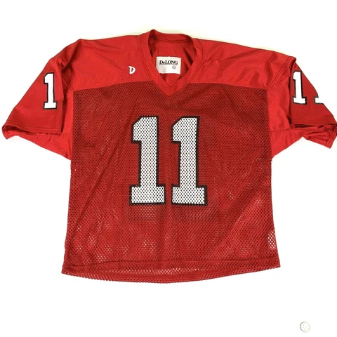 #11 Authentic DeLong Rutgers Scarlet Knights Football Practice Jersey USA Made Cover
