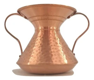 Tina Conca in rame martellata a mano antimacchia leggera diametro 11,5 cm arredo - Picture 1 of 3