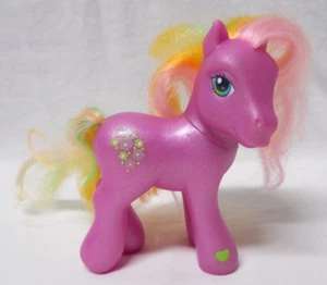 Hasbro My Little Pony Spring Fever Toy Deep Pink Pony 4.5" Figure 2002 - Picture 1 of 7