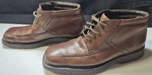Kenneth Cole Reaction Stivali Brewster Uomo Slip-On Pelle Marrone Taglia 10,5M - Foto 1 di 12
