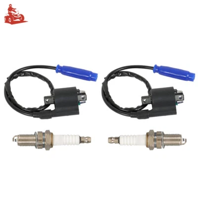 Ajuste para Kawasaki Teryx4 800 KRT800 2014-2022 2x Bobina de encendido Bujía + Tapa Foto 1 de 4
