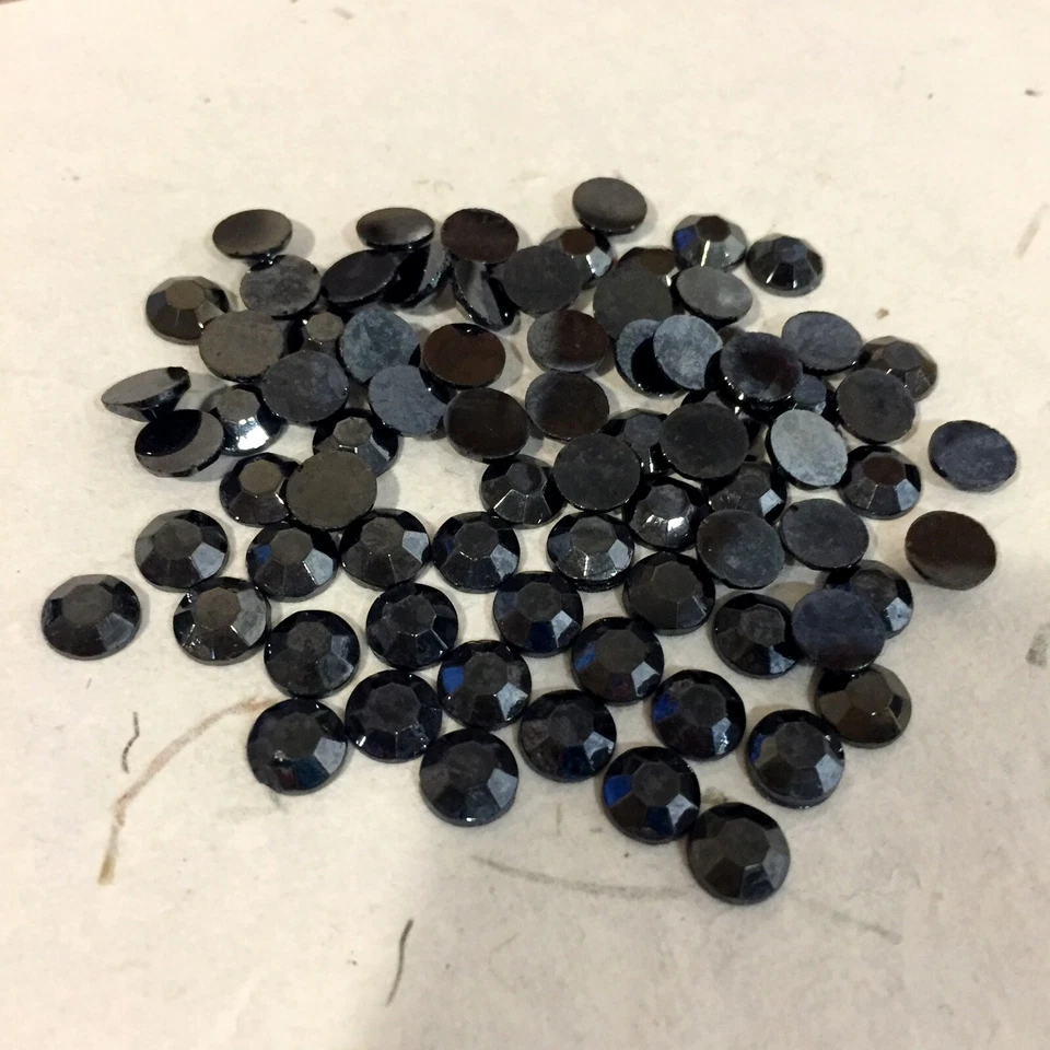 N238 Piedras de Vidrio Vintage SS38 Hematita Chaton Rosas (72) Foto 1 de 1