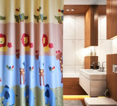 Tier Muster Duschvorhang Badewannenvorhang Bad Dusche Vorhang Dekoration Hotel - Bild 1 von 4