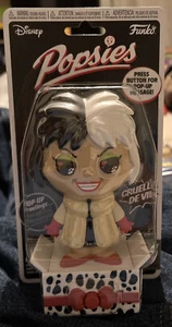 NEW SEALED 2021 Funko Disney Villains Popsies “CRUELLA DE VIL” pop up toy rare - Picture 1 of 3