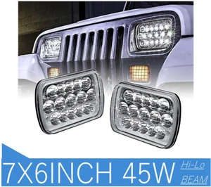 KIT FARI Led Rettangolare H4  12/24V Per TOYOTA Jeep Nissan Patrol TR 2.8. 3.3 - Picture 1 of 12