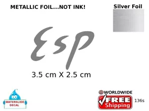 ESP guitar headstock Restoration decal waterslide Logo 136s - Picture 1 of 1
