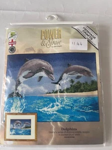Kit Punto de Cruz Heritage John Clayton Colección Power & Grace "Dolphins" - Imagen 1 de 3