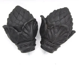 Kirsch Wrought Iron Pine Cone Finial 56354 770 Black for 1" Pole - Picture 1 of 4