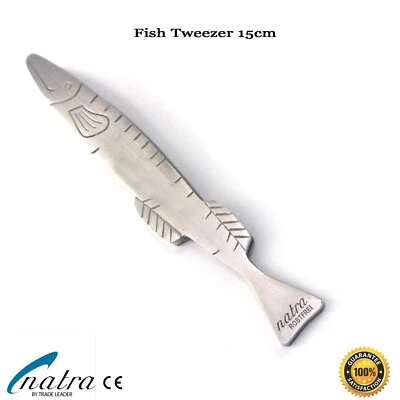 Fischpinzette Grätenpinzette Fischgrätenpinzette Grätenzange Pinzette 15.5 cm - Bild 1 von 4