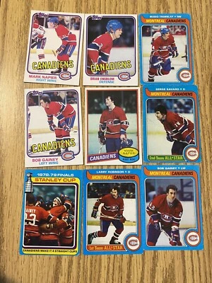 Lot of 9 - Montreal Canadiens Hockey Lot 1979-1981 - Napier, Savard - C2 HL1-MC - Image 1 of 4