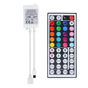 RGB LED Strip Light Remote Controller 44 Keys IR Remote for 5050 3528 LED 4 PIn - Picture 1 of 12