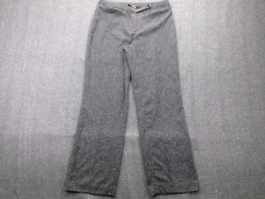 Focus 2000 Pants Women 8 Petite Gray Capsule Office Vintage 90s Tweed Flaw - Picture 1 of 16
