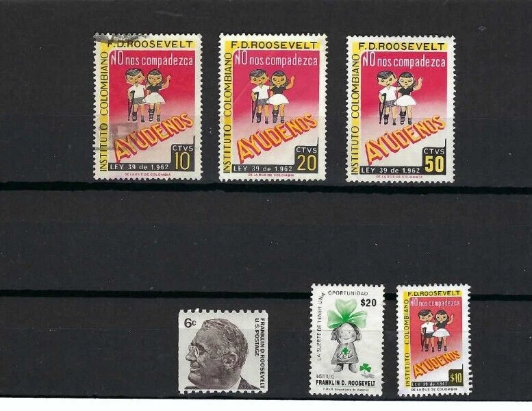 ''FRANKLIN DELANO ROOSEVELT'',  INSTITUTO COLOMBIANO-  DESHABILITADOS-  COLOMBIA - Image 1 of 1