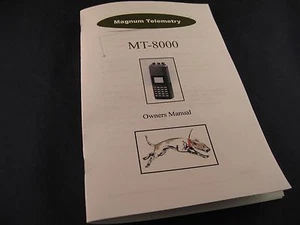 Mt-8000 Owners manual=original style-25 page -illustrated -new - Picture 1 of 5