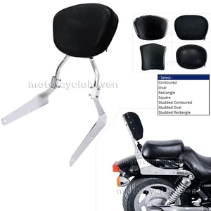 Cojín de respaldo cromado para pasajeros barra Sissy para Honda Magna 750 VF750 1994-2003 - Imagen 1 de 14