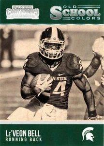 OLD-SCHOOL COLORS Le'Veon Bell CHIEFS RAVENS BUCS JETS STEELERS MSU-SPARTANS - Picture 1 of 1