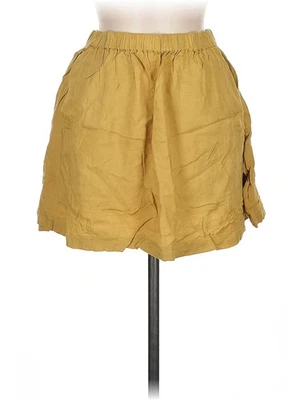 Saia casual amarela feminina cooperativa M - Imagem 1 de 2