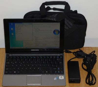 10,1" Laptop Notebook Netbook Medion E1222 MD98241 1,66 GHz 250GB 2GB Win 7 WLAN - Bild 1 von 4