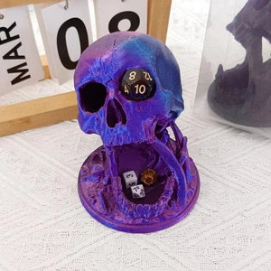 Halloween Skelett Tabletop Würfel Rollturm Totenkopf Turm Tablett RPG Spiel Würfel USA - Bild 1 von 4