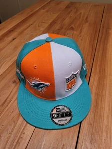 NFL Miami Dolphins New Era 9fifty Snapback Flat Bill Mütze blau/orange - Bild 1 von 6