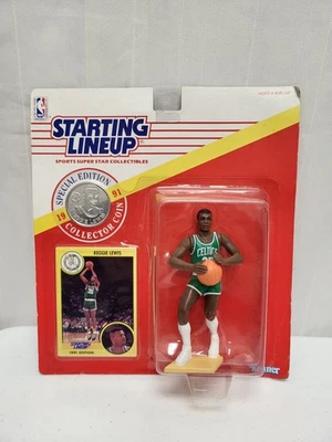 1991 REGGIE LEWIS Boston Celtics Rookie Kenner Starting Lineup SLU NBA - Image 1 of 4