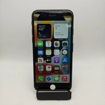 Apple iPhone 7 A1778 Smartphone (Unlocked) - 32GB Matte Black - DAMAGED #2585 - Image 1 of 4