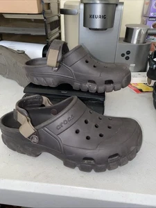 Crocs Off Road Sport Clogs Pantoletten Slipper verstellbar Slingback Schuh M8 W10 braun - Bild 1 von 5