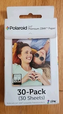 30 Sheets Pack Polaroid ZINK Photo Paper Camera Film 2x3 Inch Snap Z2300 New - Image 1 of 4